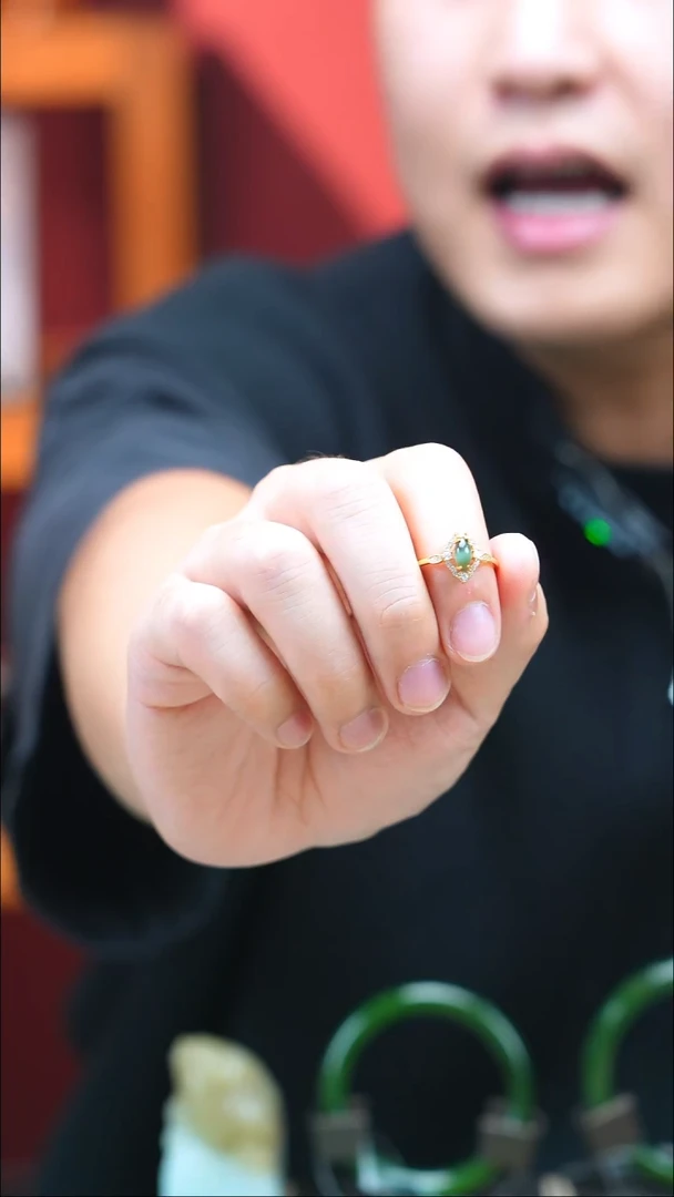 未镶嵌手串和田玉猫眼戒指