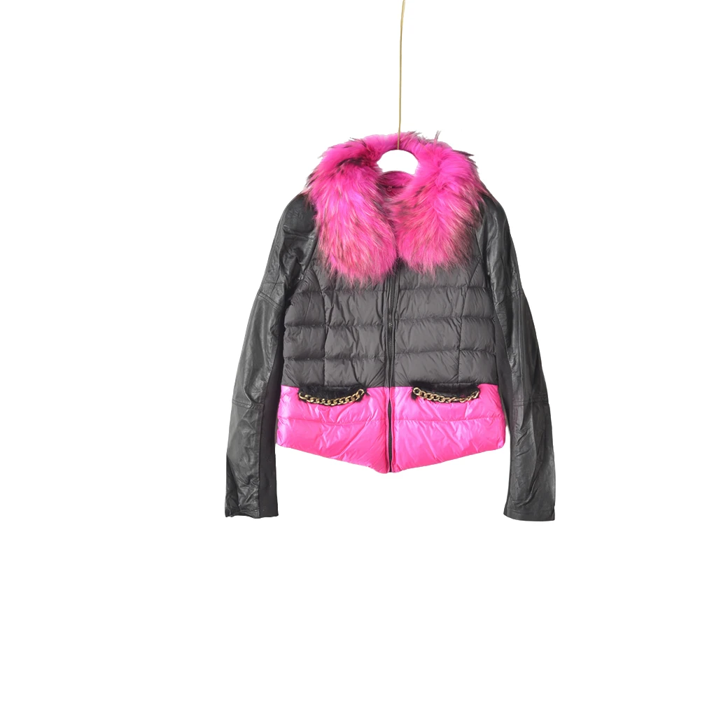 GPF2【专柜捡漏F-15】大码女装QaC-秋冬YR保暖外套6562-玫红大一码