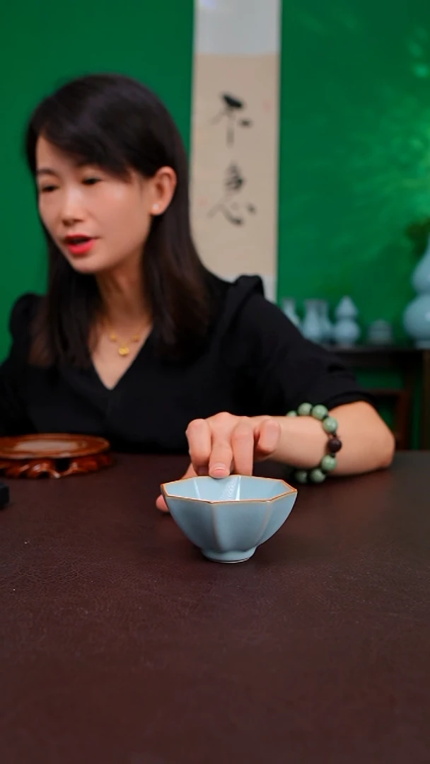 天青新品大八方杯不完美 四只 简装