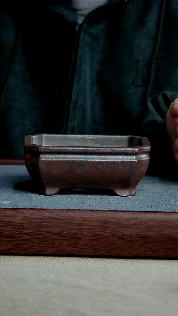 紫砂花盆14*10*5内径紫砂花盆