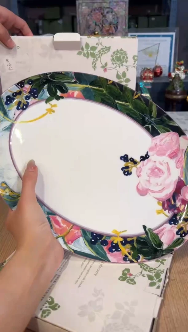 【闪购商品】杯77油画鱼盘