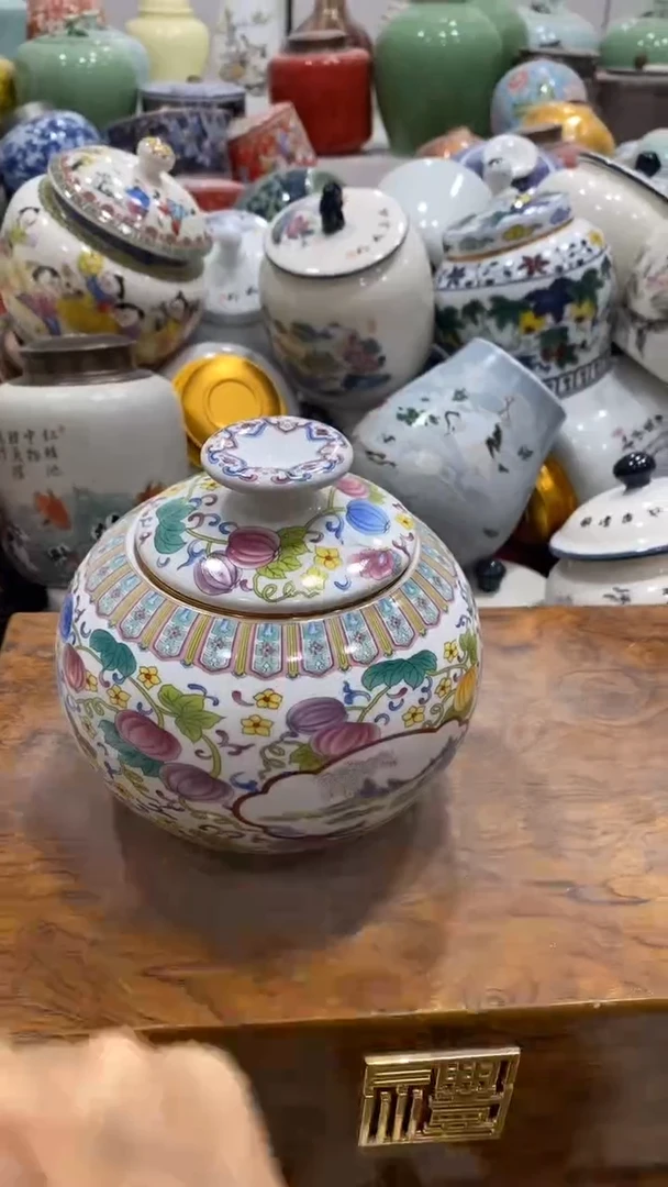 摆件陶茶叶罐密封罐储存罐