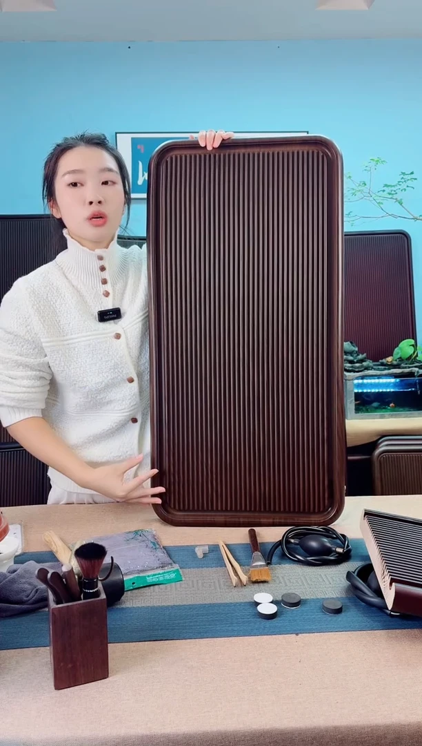 飞****牛80*40*4九洲黄左出水茶盘