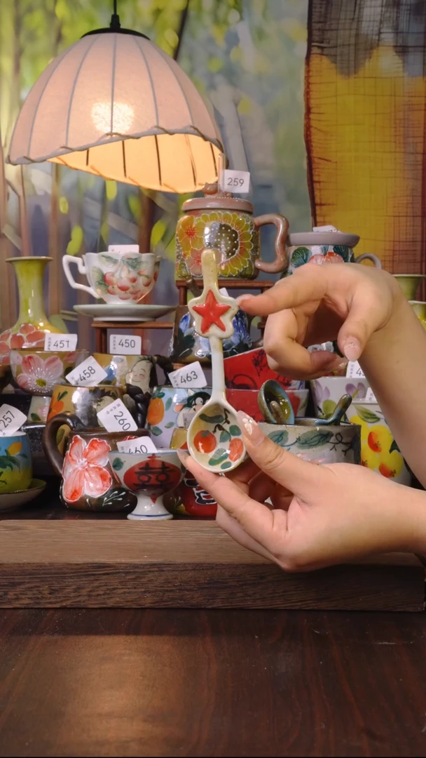 摆件泥垚手作 景德镇手工手绘器物