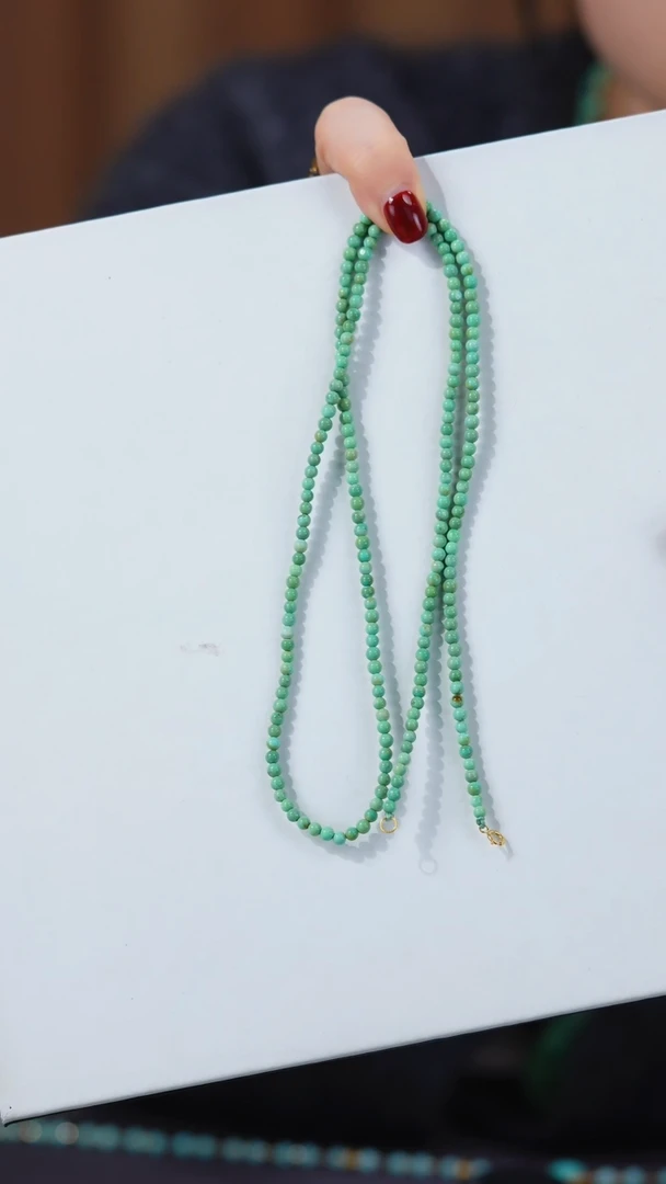 【闪购商品】绿松石项链18K金镶嵌1