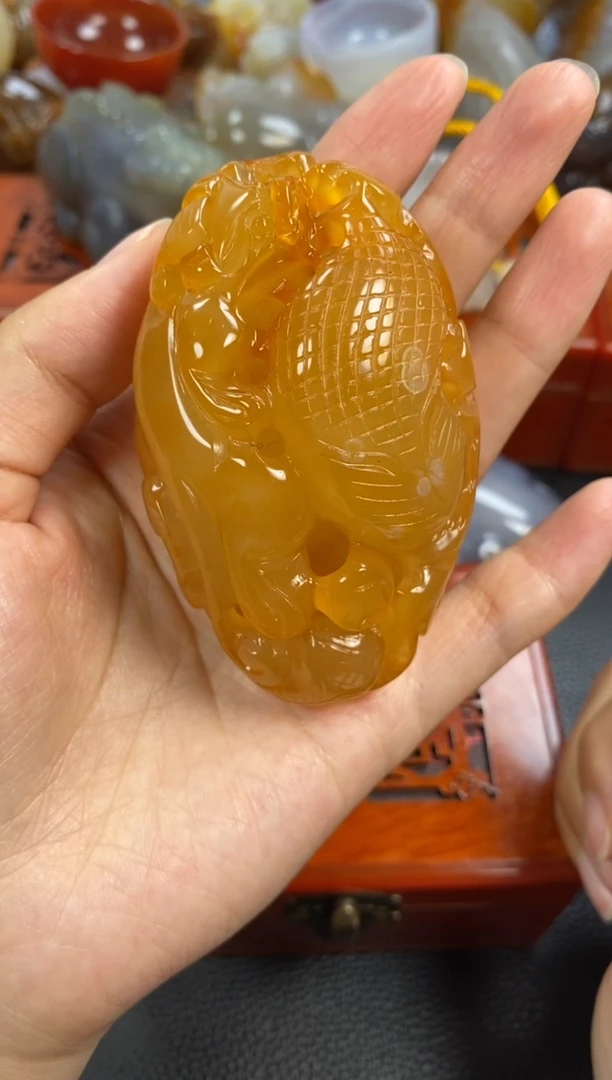 未镶嵌挂件玛瑙/玉髓蔡*权1