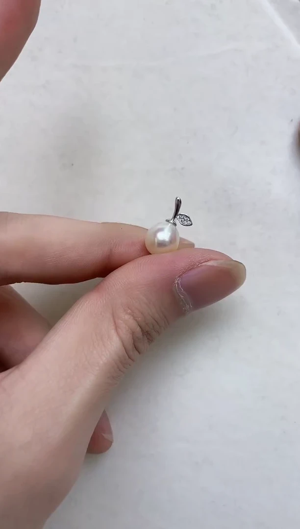 颈饰银S925镶嵌海水珍珠