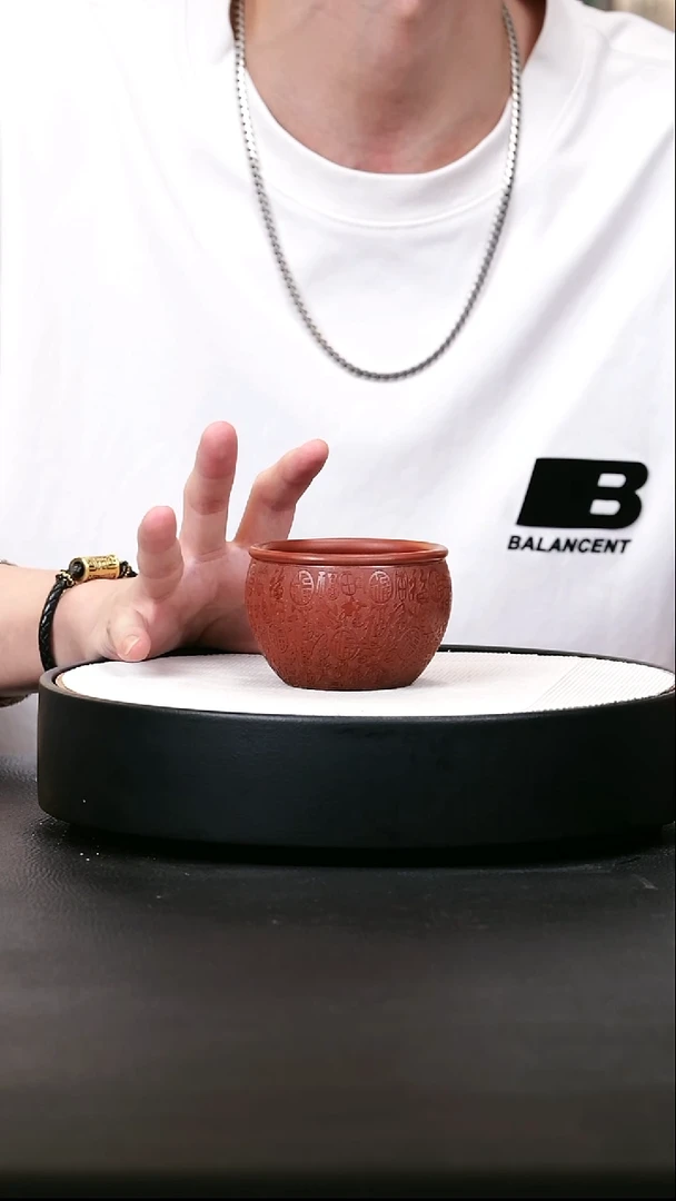 茶壶紫砂红皮龙主人杯