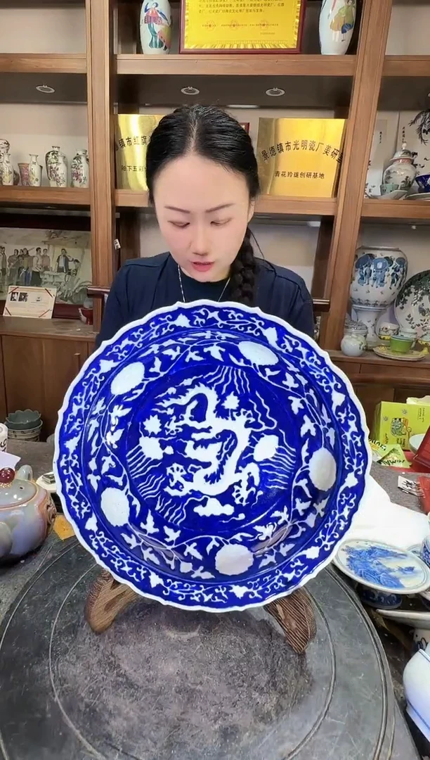摆件A369景德镇制陶瓷一件