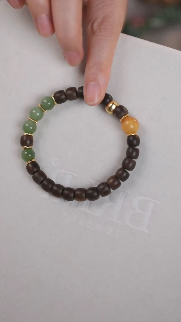 手链银S925镶嵌和田玉手串