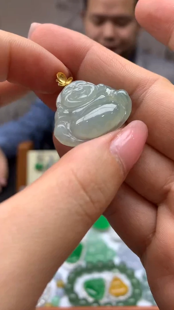 【闪购商品】翡翠颈饰18K金镶嵌11-天然翡翠
