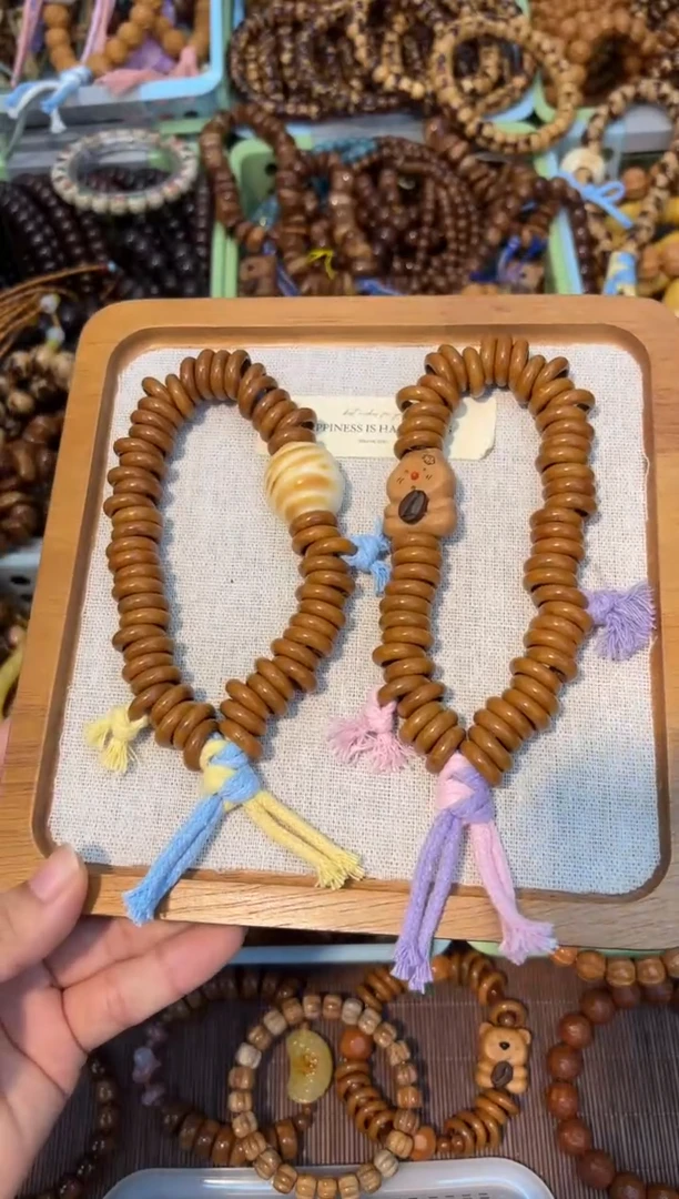 吊坠白玉菩提紫金鼠甜甜圈手持