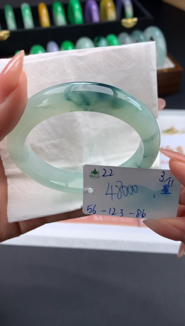 未镶嵌手镯翡翠翡翠自带#送人#，假一赔三