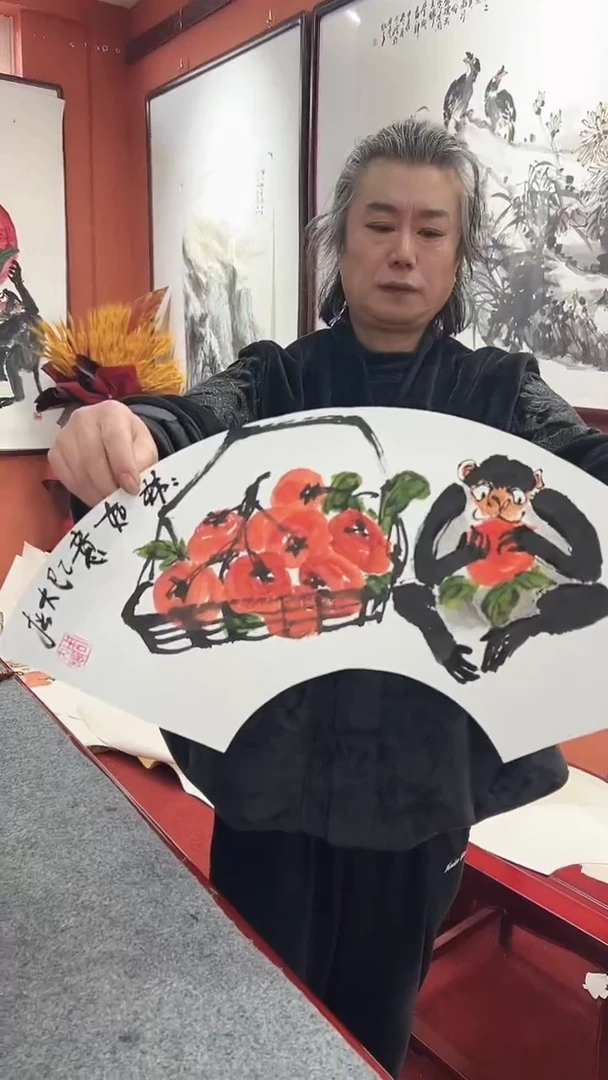 国画周大拙/国画/花鸟