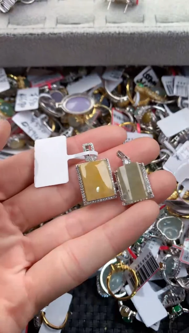 银S925镶嵌戒指翡翠111   2