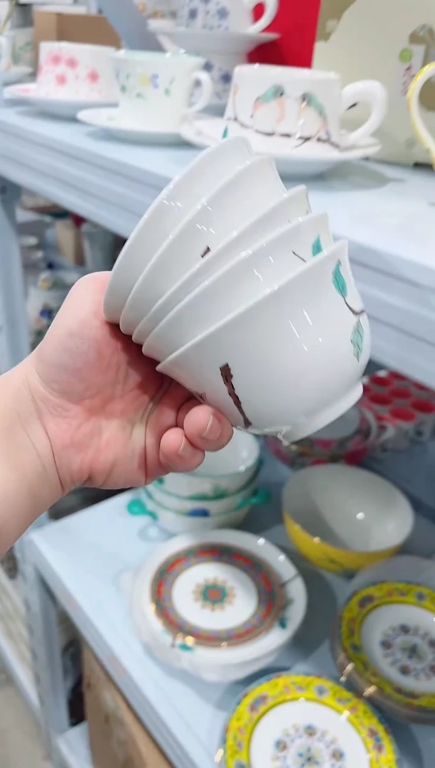 瓷片日用陶瓷（简装）碗5个