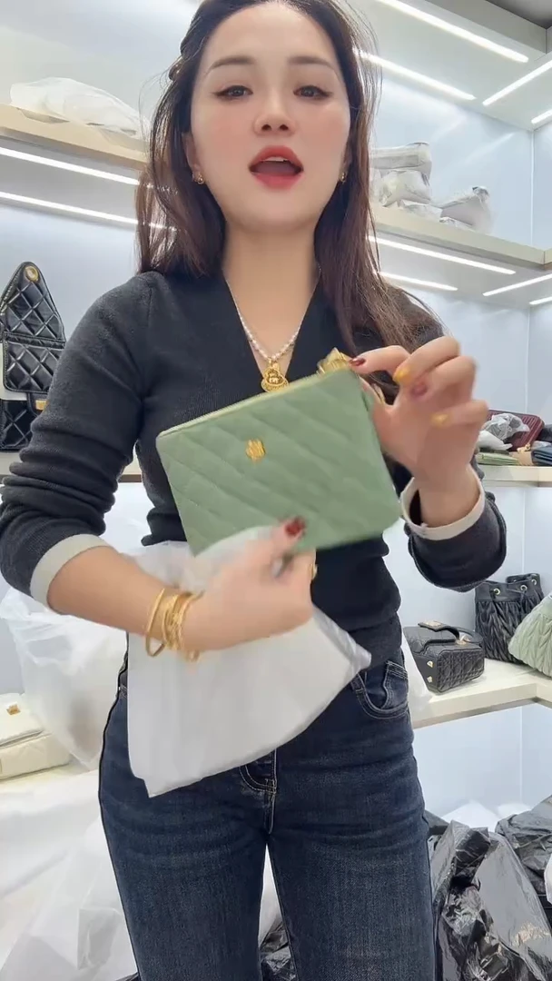 山羊皮（革）珊瑚店清斜挎包真皮包时尚百搭包包