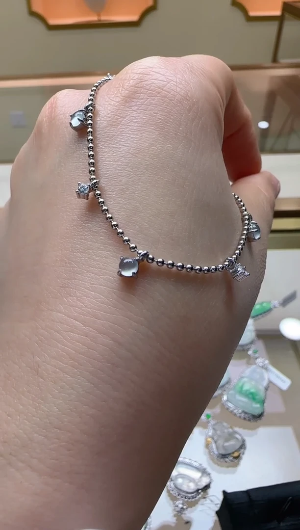 【闪购商品】翡翠套链银S925镶嵌多样性团购发一件