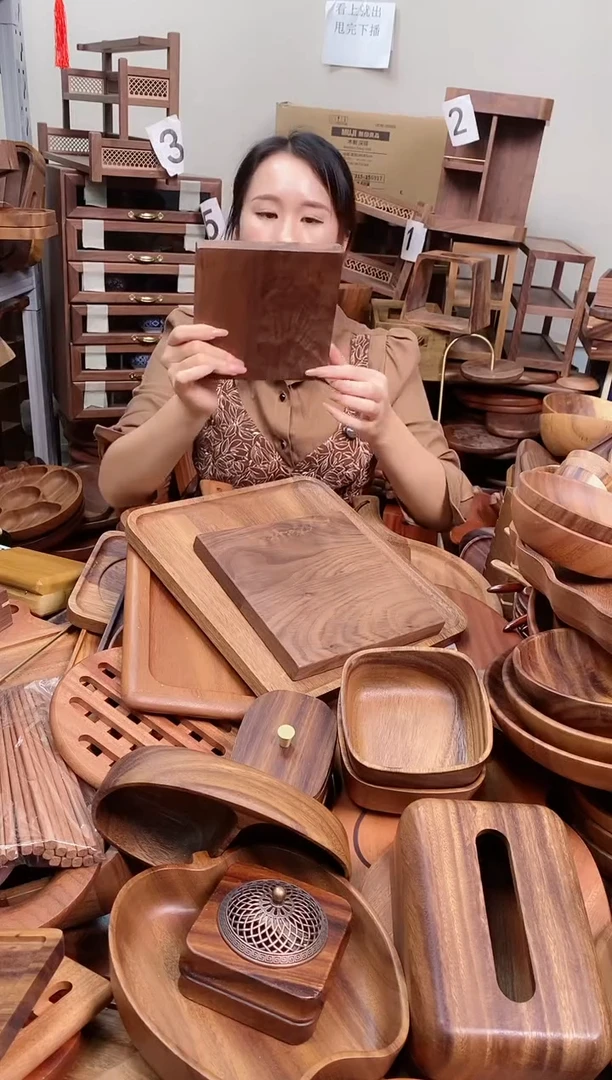 木 北美黑胡桃木正方板 D585