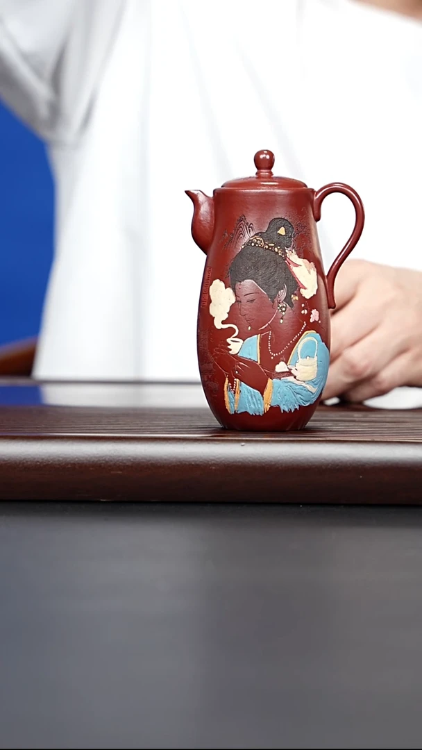 茶壶紫砂宜兴紫砂 高龙蛋 龙血砂 马千里1