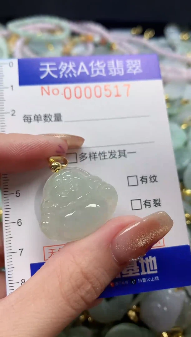 颈饰未镶嵌翡翠天然A货翡翠