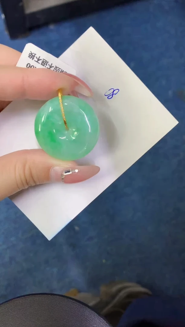 【闪购商品】翡翠颈饰18K金镶嵌0000000000