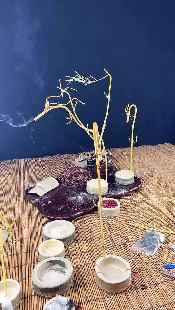 纯手工龙倒流挂香送底座