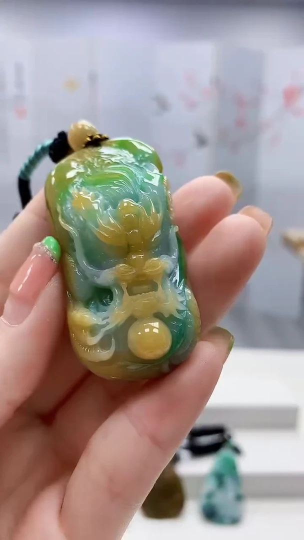 未镶嵌定制翡翠4917ry-毛货挂件94