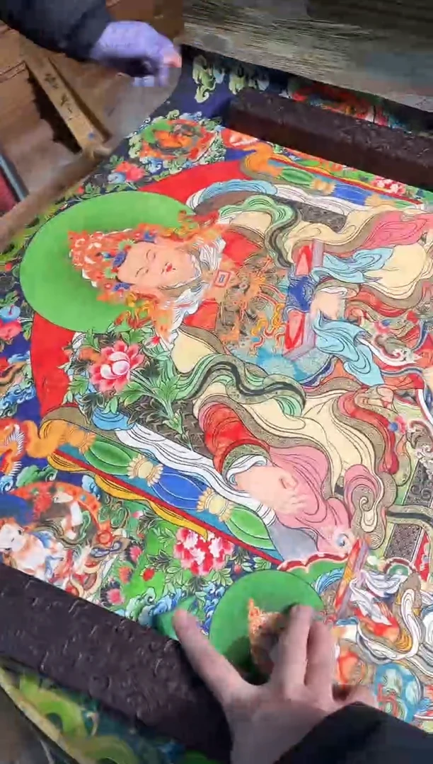 卷轴画曦曦的唐卡tk160