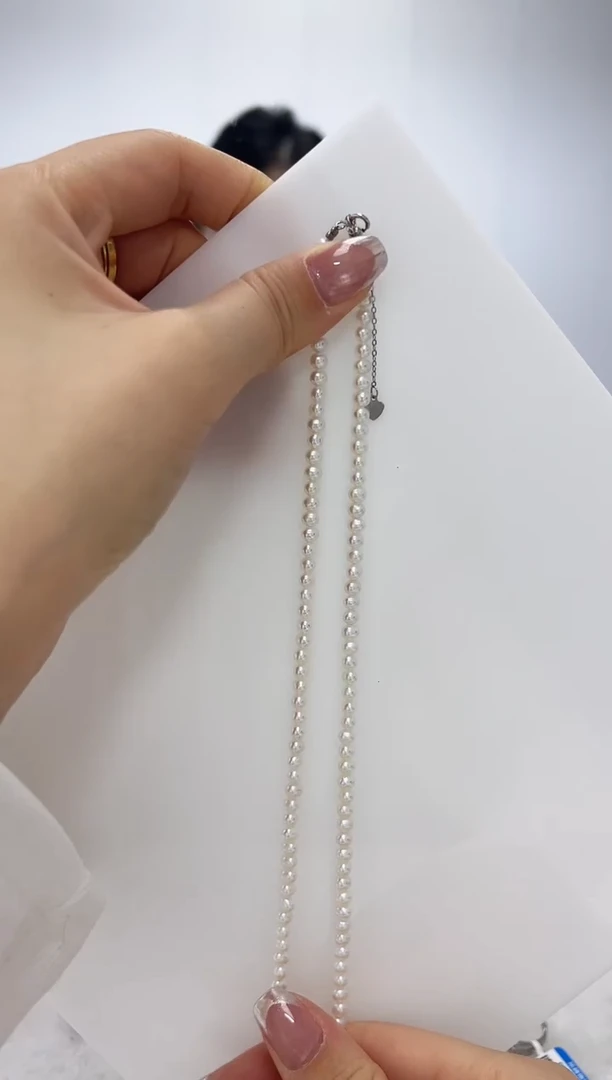 【闪购商品】淡水珍珠DA银S925镶嵌项链 3 D185