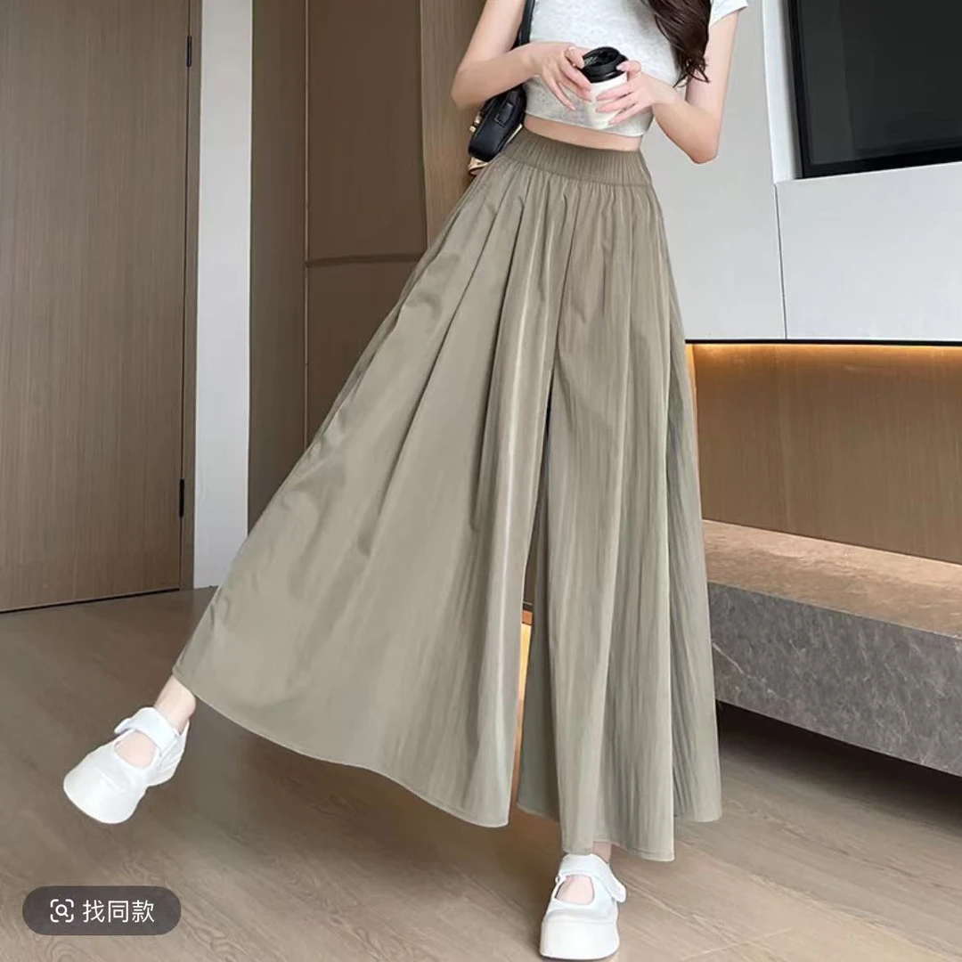 【F557】山本裙裤女高腰长裙慵懒阔腿裤