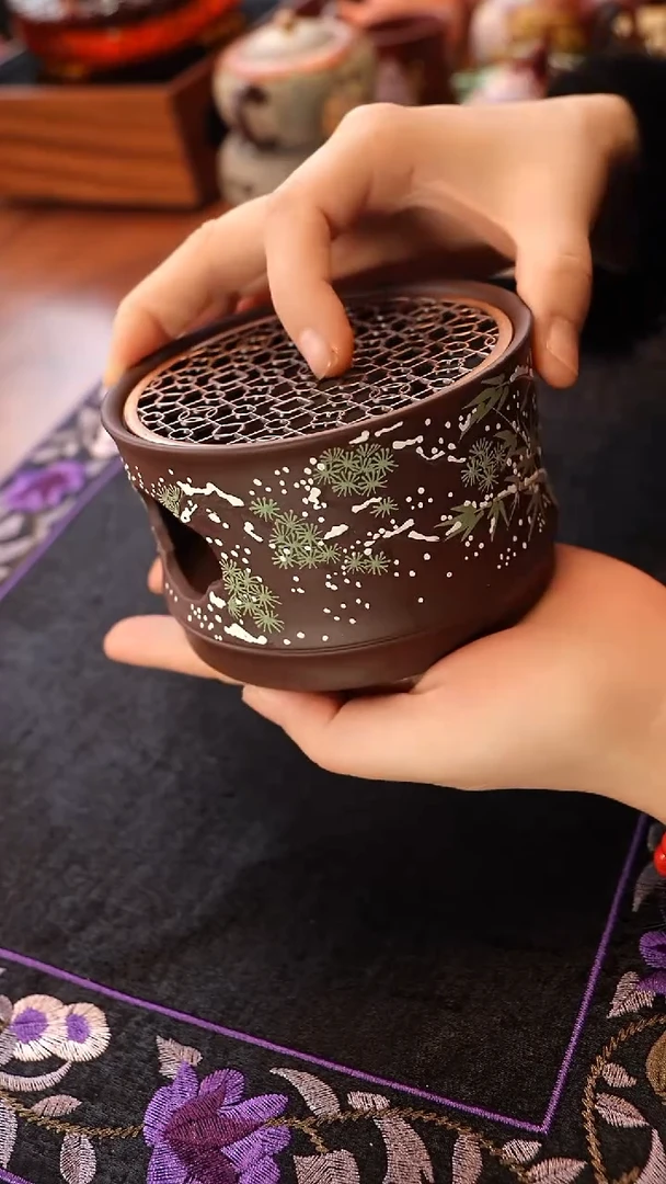茶壶紫砂松竹梅温茶炉