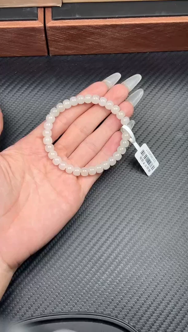 未镶嵌手串和田玉黑山微色差卡7手串J