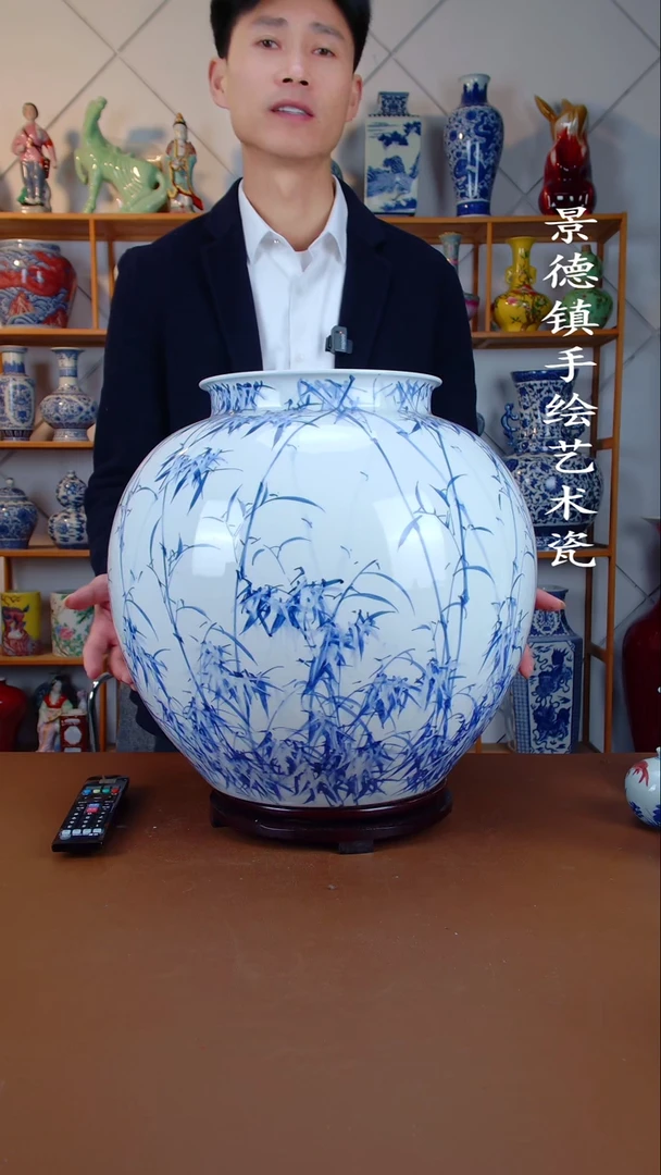 瓶景德镇手工手绘陶瓷摆件51