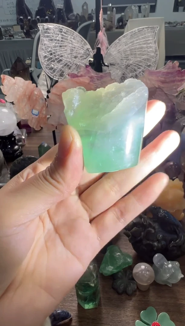 未镶嵌珠宝奇石萤石M376