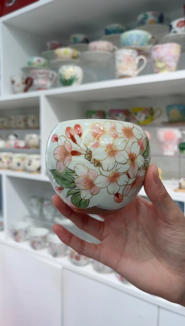 【闪购商品】瓷片清水烧主人杯桜