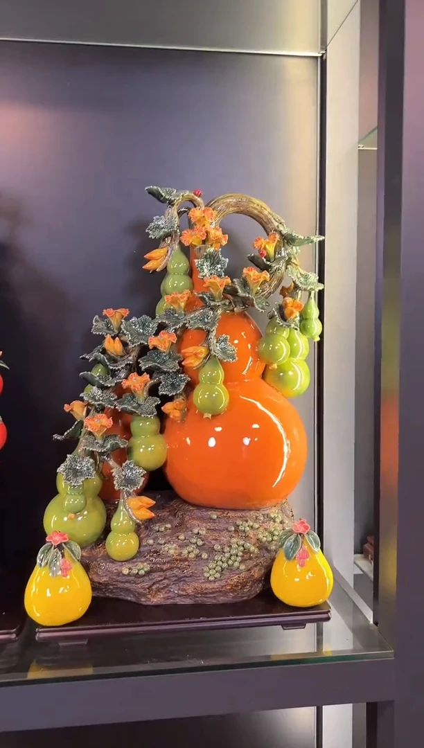 泥塑特大福满多多葫芦