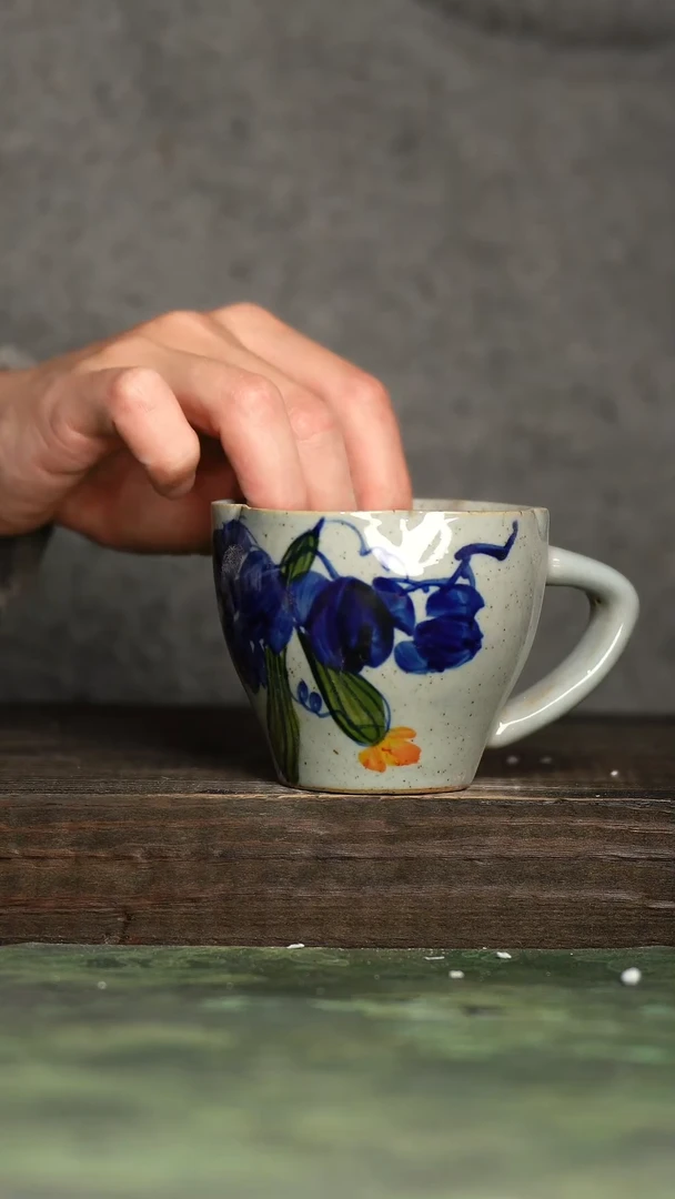 【闪购商品】杯青诗手工手绘瓷器