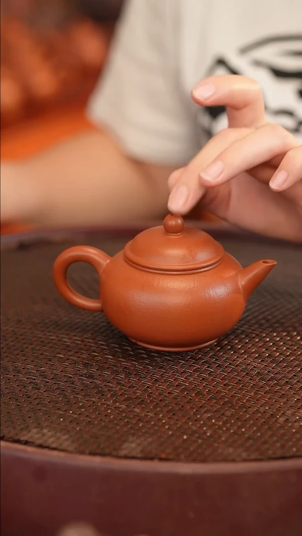 茶壶紫砂全手 大红袍 水平 150cc