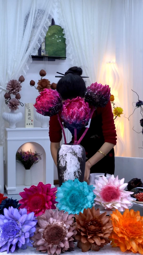 永生洋蓟黑粉泼墨3头0977