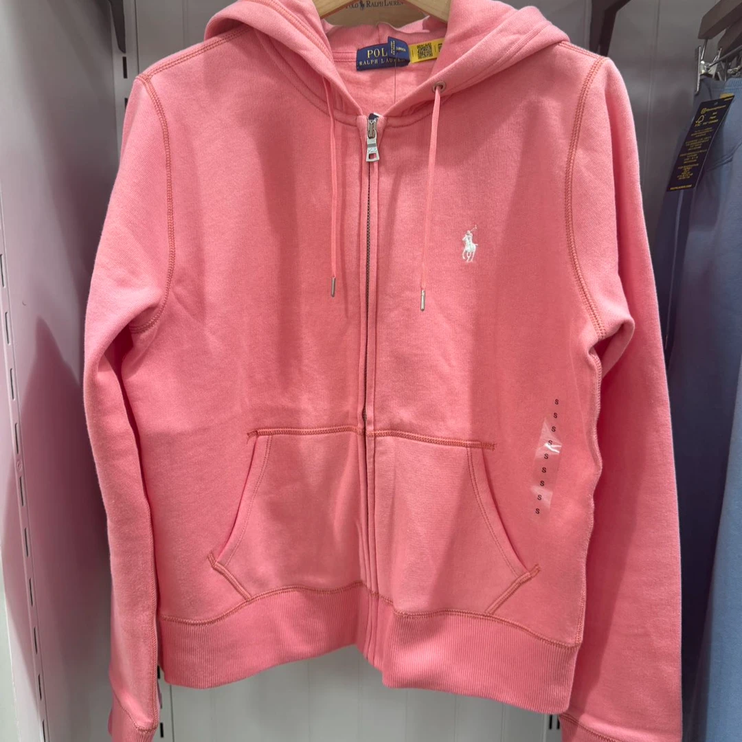 Ralph Lauren/拉夫劳伦女士加绒卫衣柚粉色 WW1011