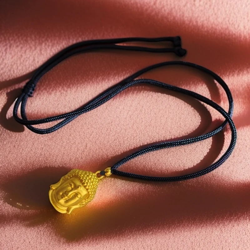 古法佛头 时尚精美金色佛头创意饰品a