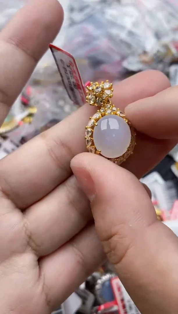 翡翠银S925镶嵌戒指2222---7