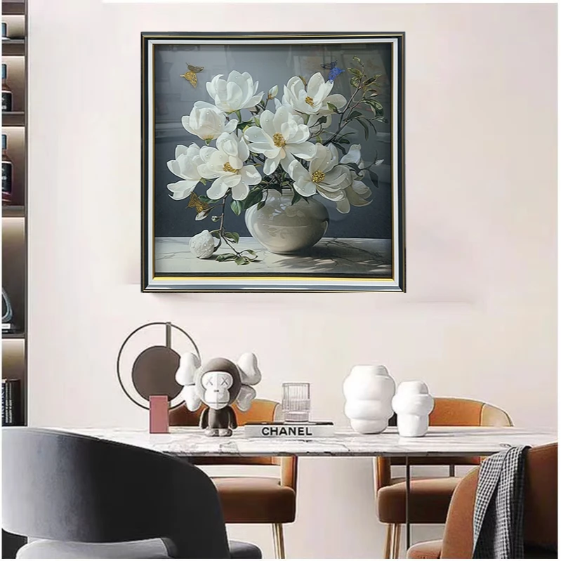 DF242现代简约餐厅背景墙钢化玻璃装饰画高档饭厅厨房浴室画