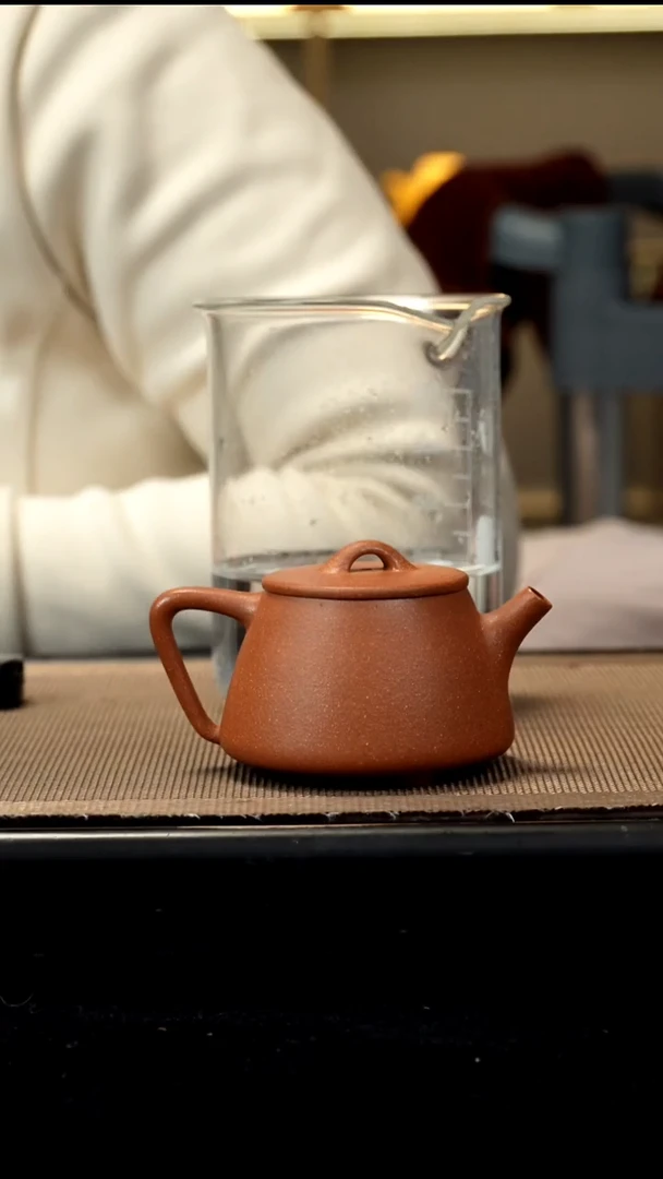 紫砂茶盏黄降坡高瓢150CC