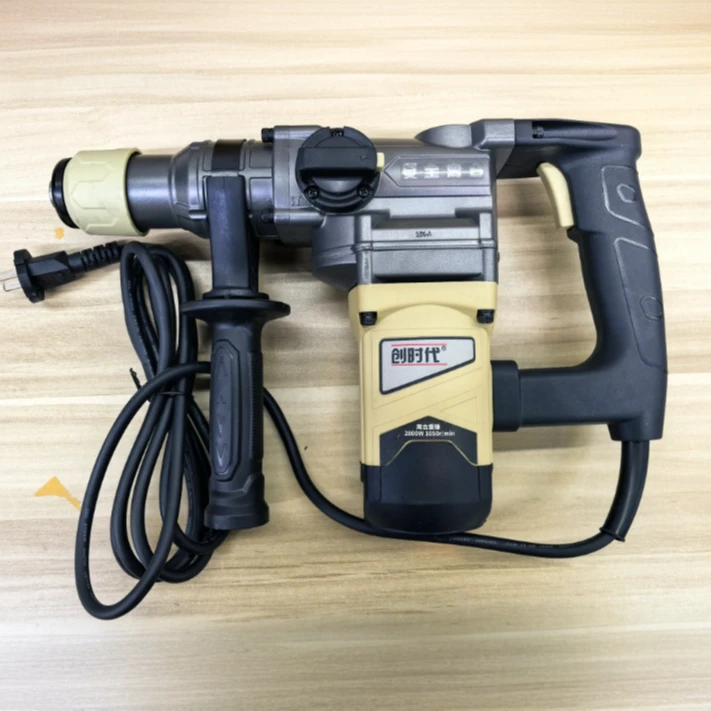 创时代32加大气缸三功能植筋锤镐纯铜加长电缆线吹塑盒配件