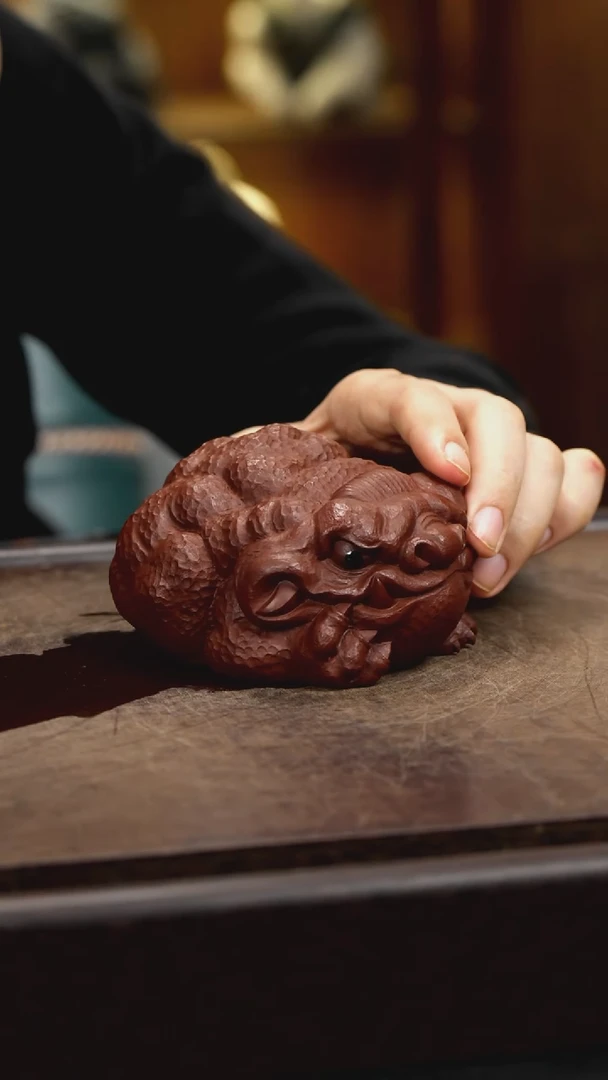 紫砂茶宠紫砂恶蟾