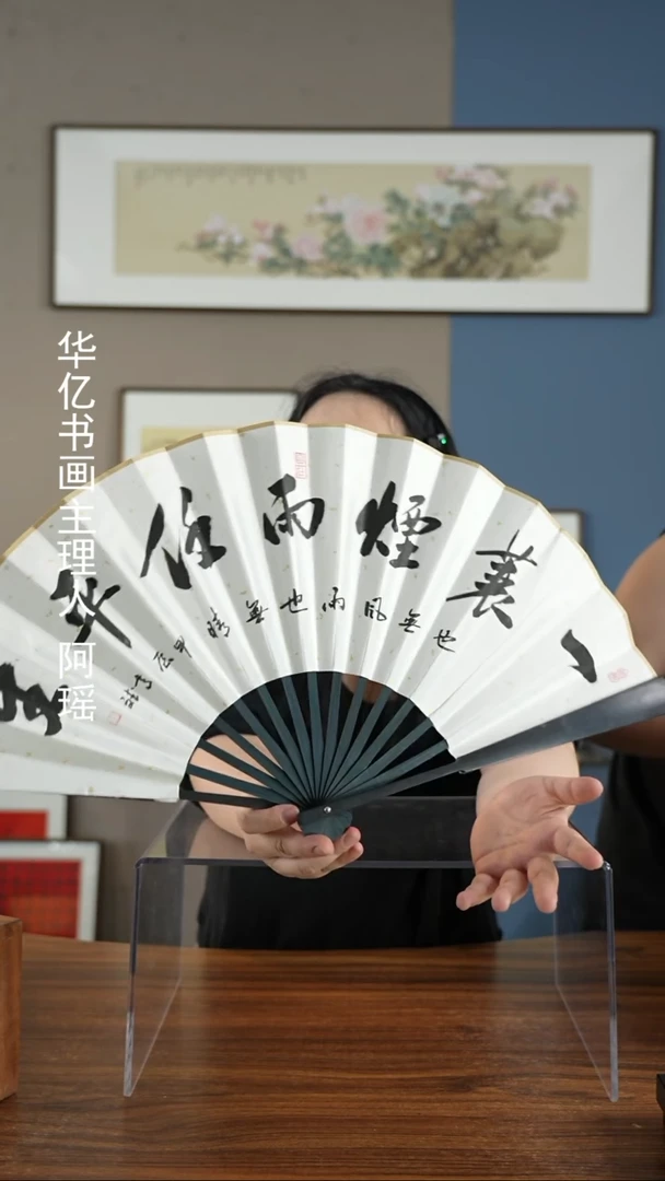 书法W一蓑烟雨任平生/扇子