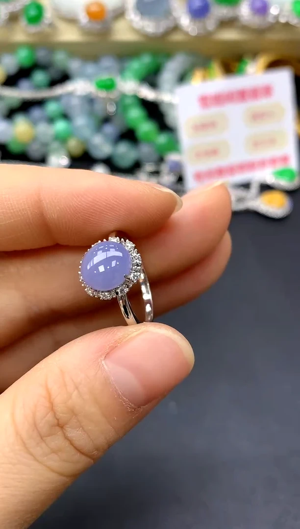 18K金镶嵌戒指翡翠257-中国好珍宝