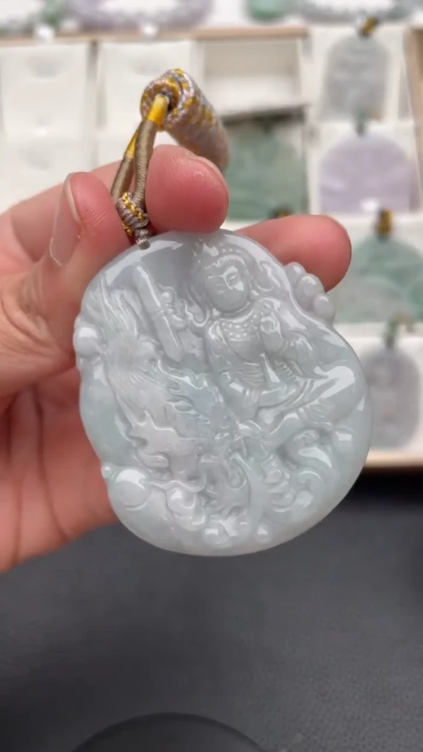颈饰未镶嵌翡翠天然缅甸翡翠A货379